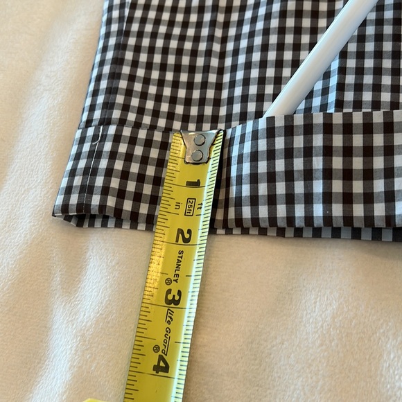 🎉Host Pick🎉 Talbots Brown and White Gingham Ankle Pants Size 8P - Picture 11 of 12
